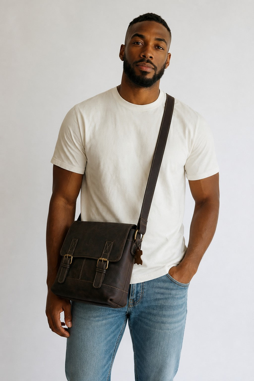 Borsa Tracolla Uomo Nera