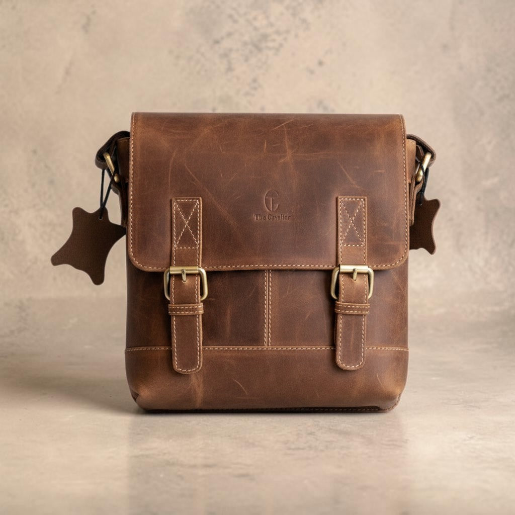 Borsa Tracolla Uomo Cuoio