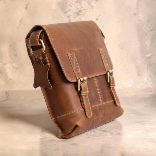 Borsa Tracolla Uomo Cuoio