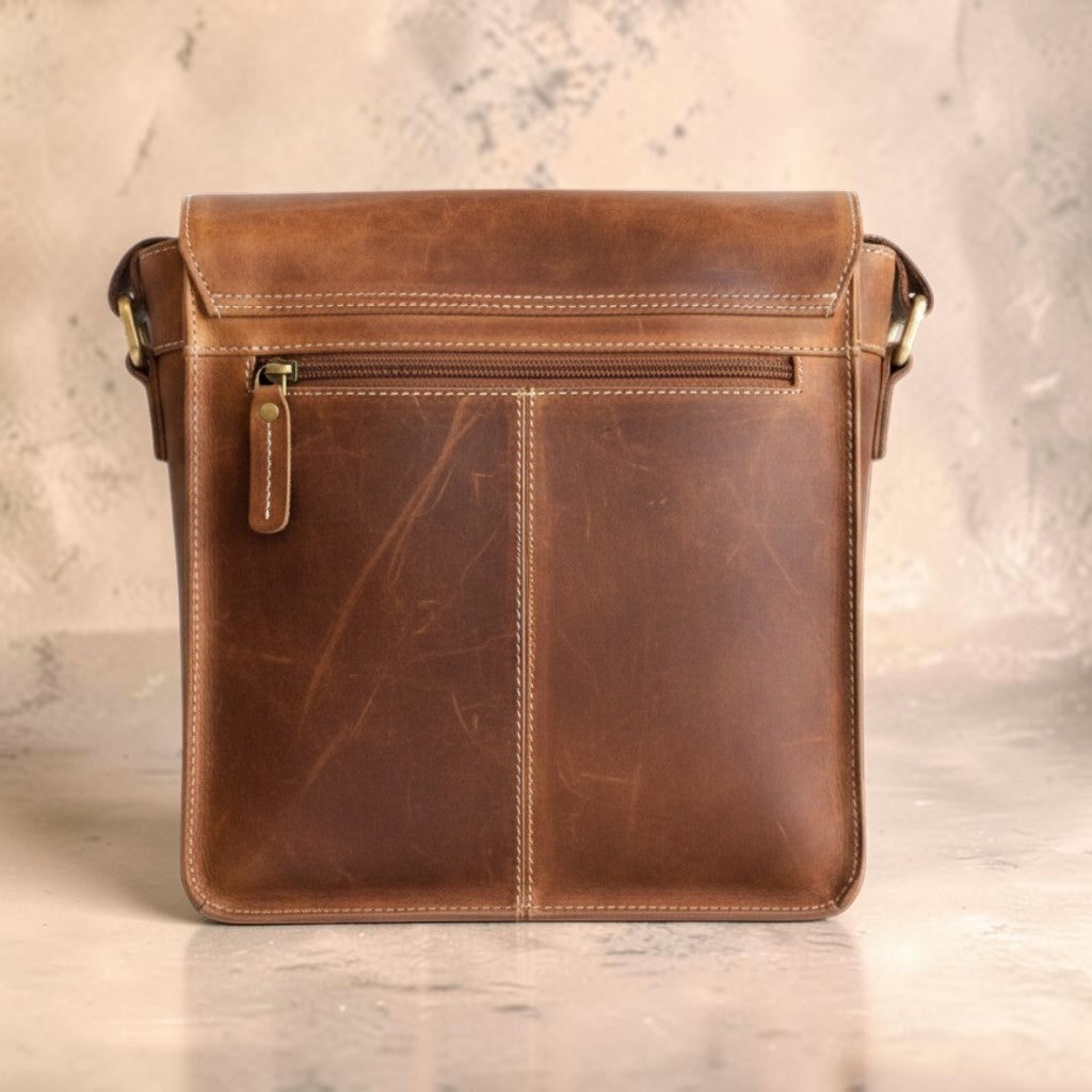 Borsa Tracolla Uomo Cuoio