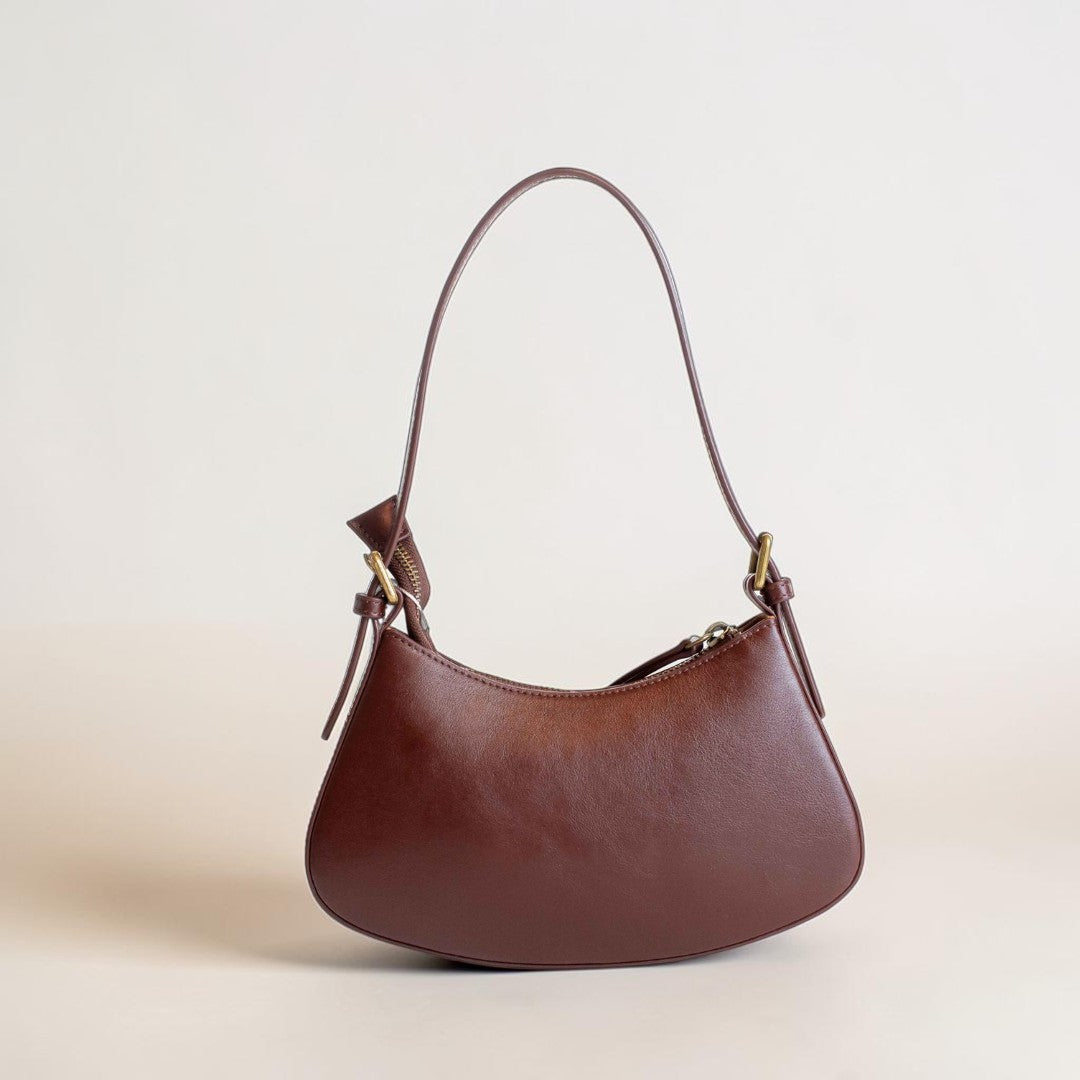 Borsa a Spalla Donna in Pelle Bourdeaux