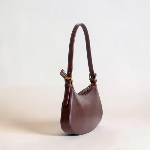 Borsa a Spalla Donna in Pelle Bourdeaux