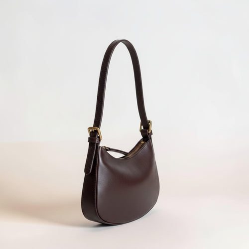 Borsa a Spalla Donna in Pelle Testa di Moro