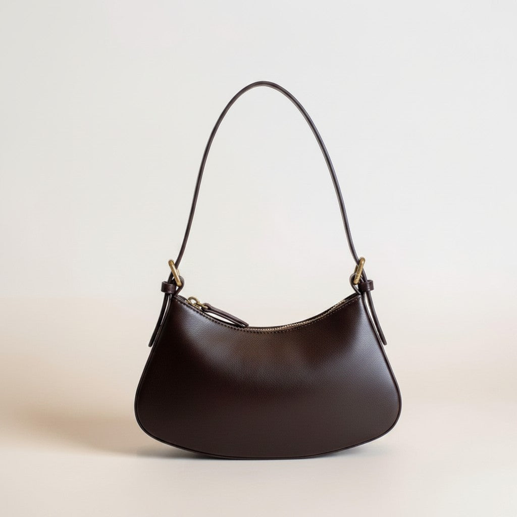 Borsa a Spalla Donna in Pelle Testa di Moro