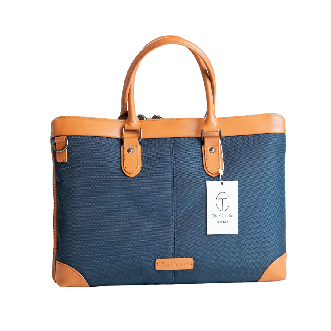 Borsa Business Tessuto in Pelle