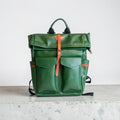 Zaino in Pelle Grande Verde