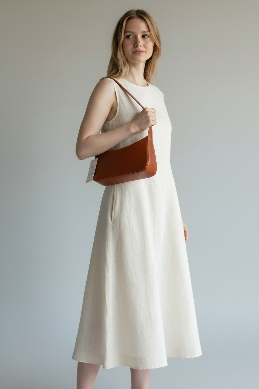 Borsa Donna Minimal Cuoio