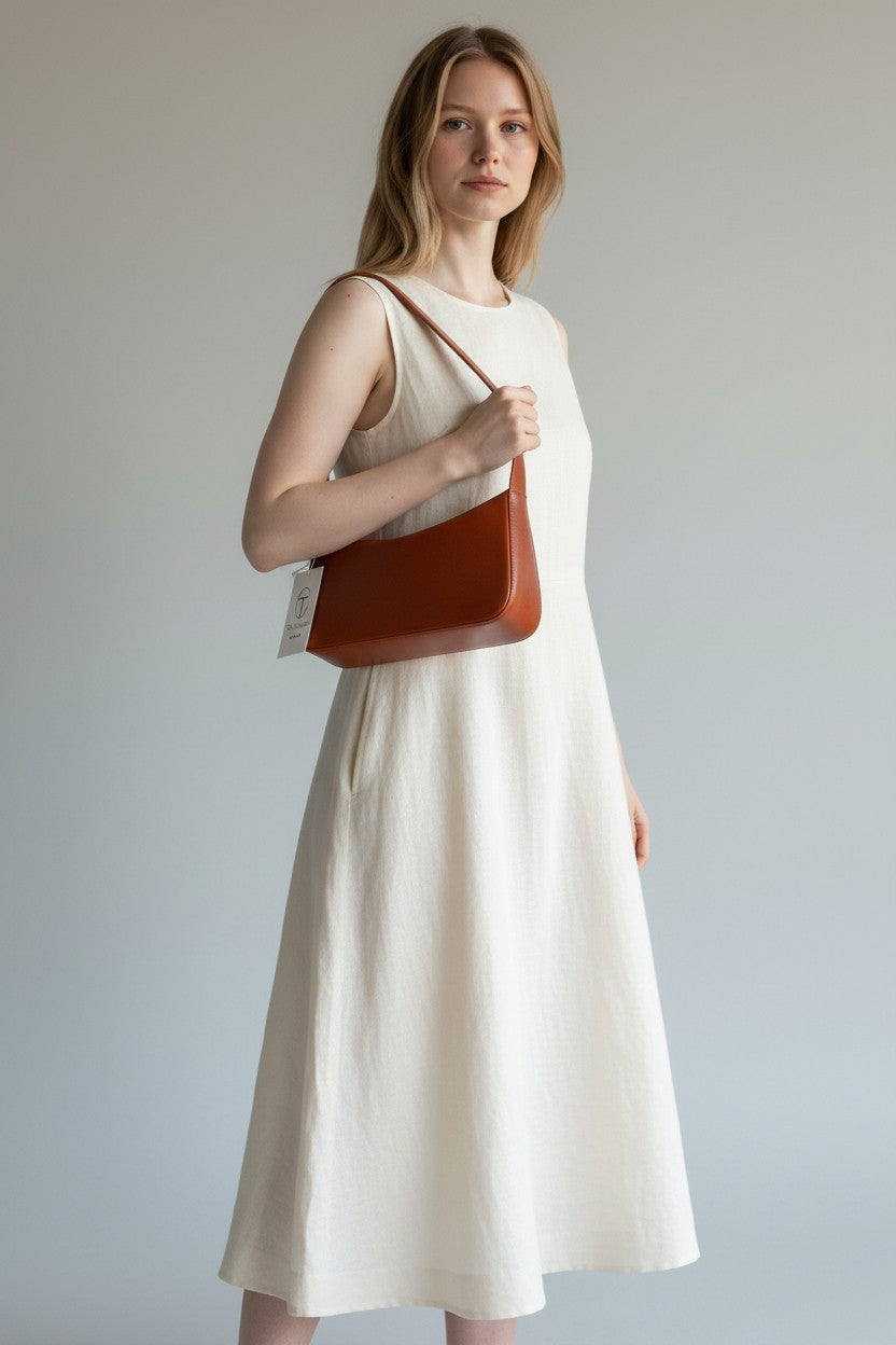 Borsa Donna Minimal Cuoio