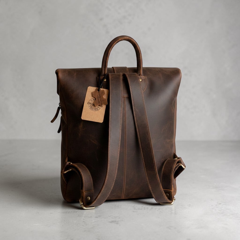 Ziano Classico in Pelle Testa di Moro