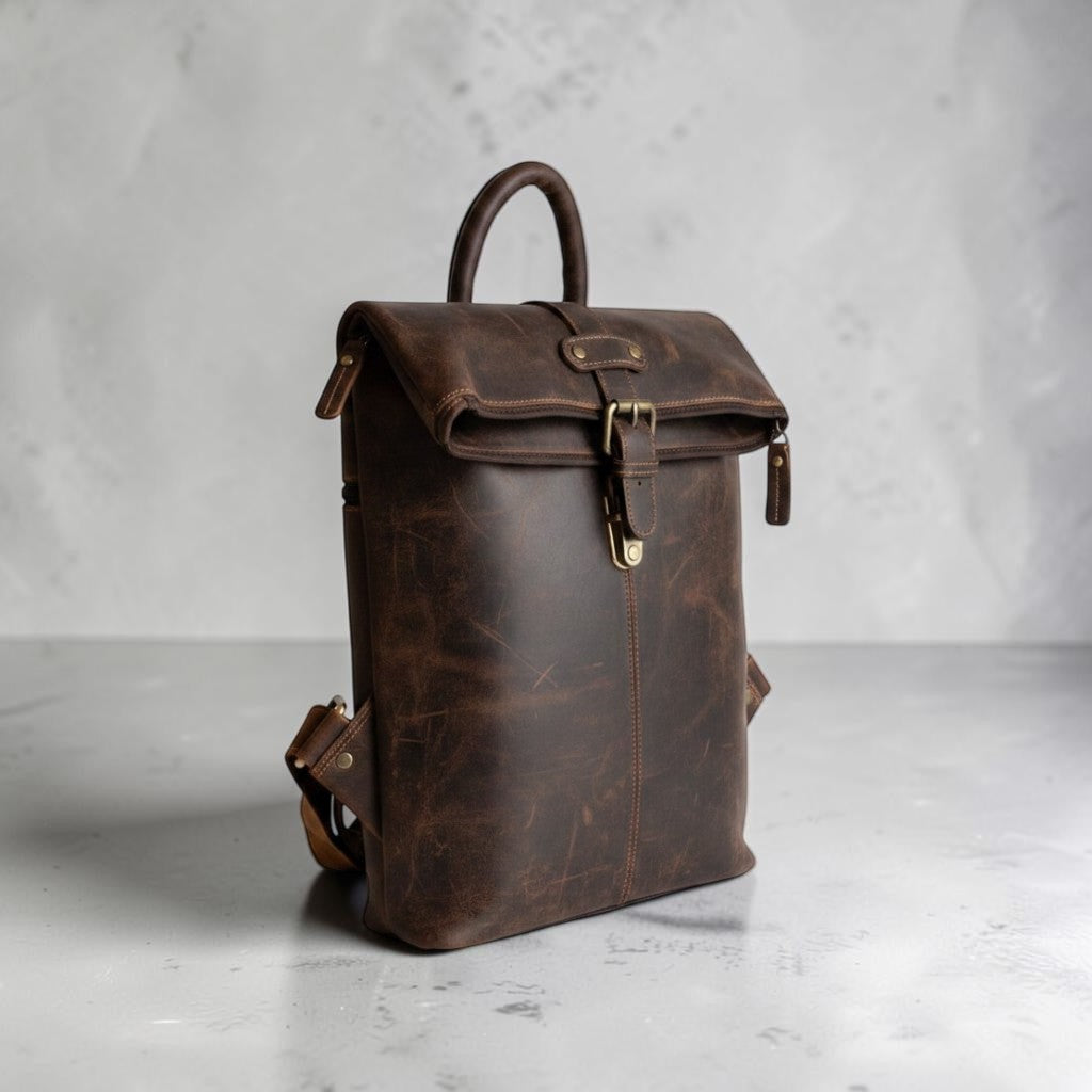 Ziano Classico in Pelle Testa di Moro