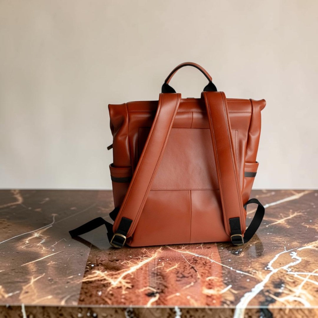 Zaino in Pelle Grande Cuoio