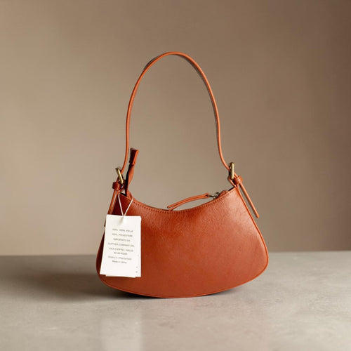 Borsa a Spalla Donna in Pelle Cuoio