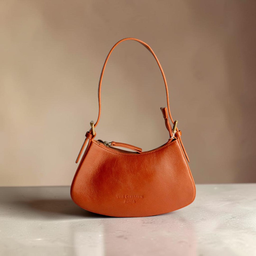 Borsa a Spalla Donna in Pelle Cuoio