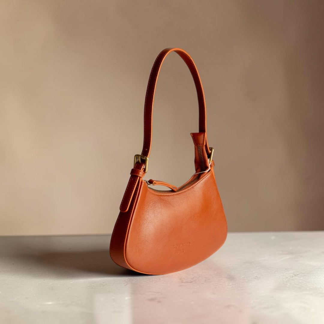 Borsa a Spalla Donna in Pelle Cuoio