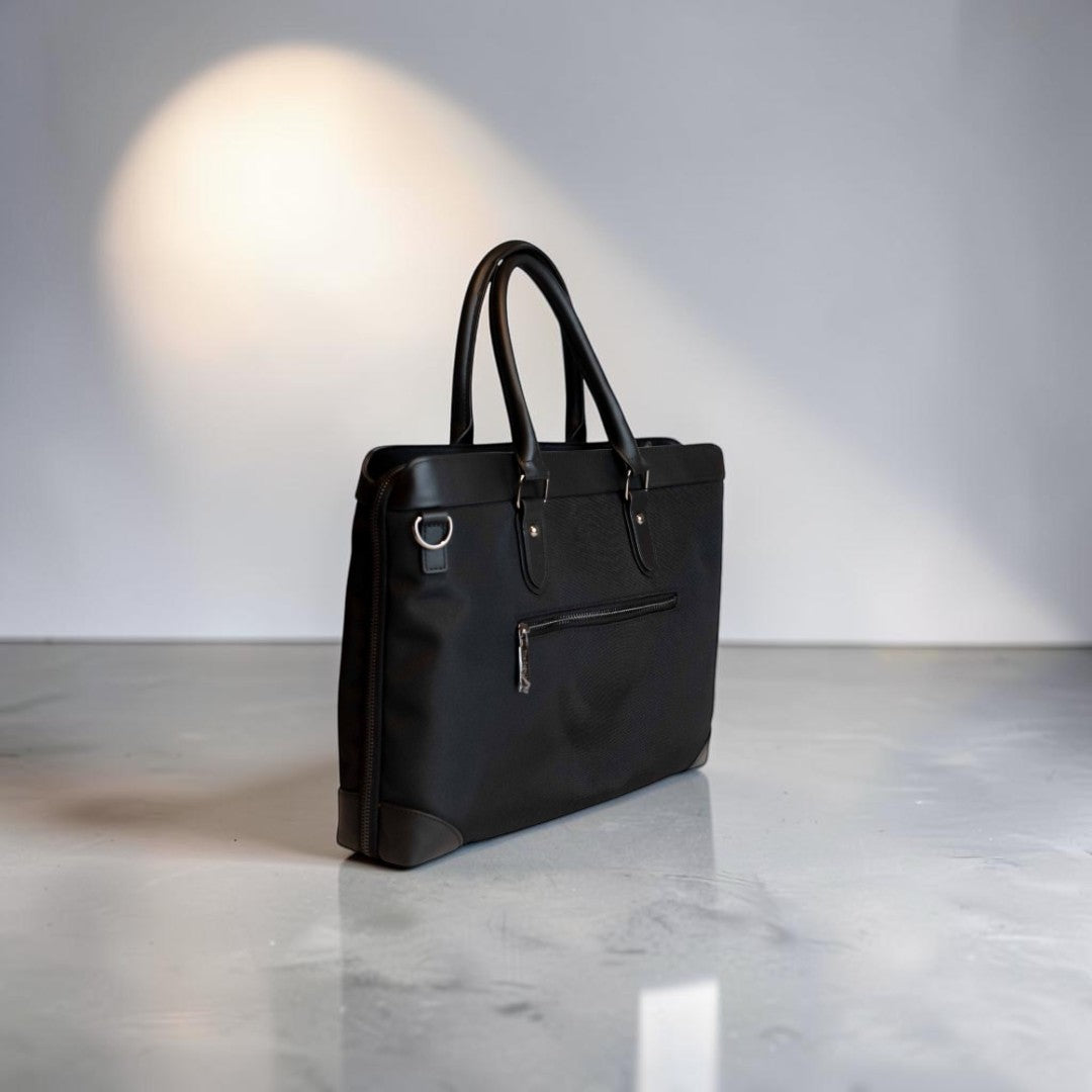 Borsa Business Tessuto in pelle Nera