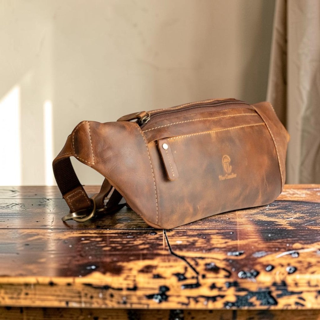 Marsupio in Pelle Cuoio