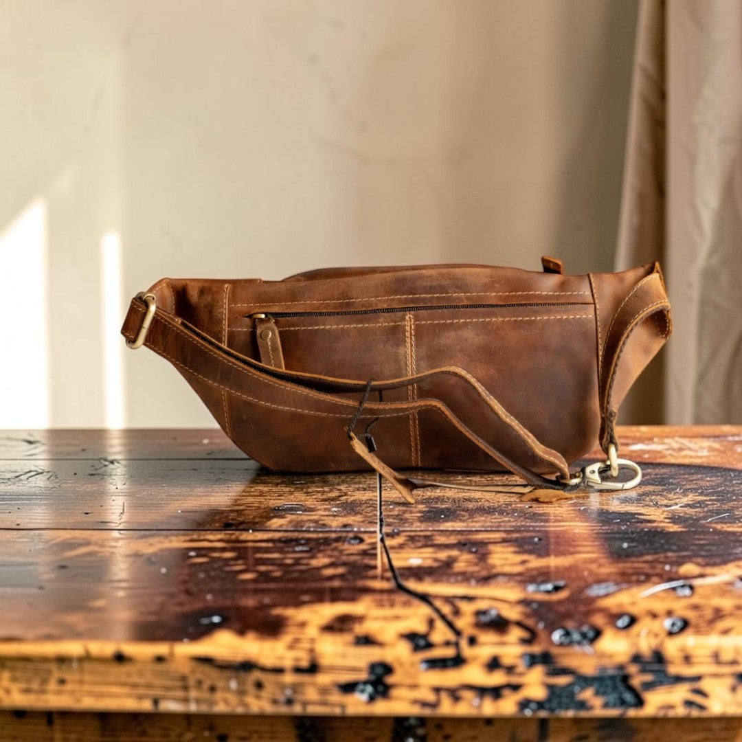 Marsupio in Pelle Cuoio