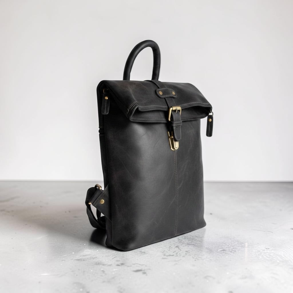 Zaino Classico in Pelle Nero