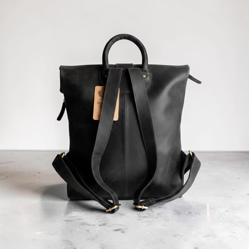 Zaino Classico in Pelle Nero