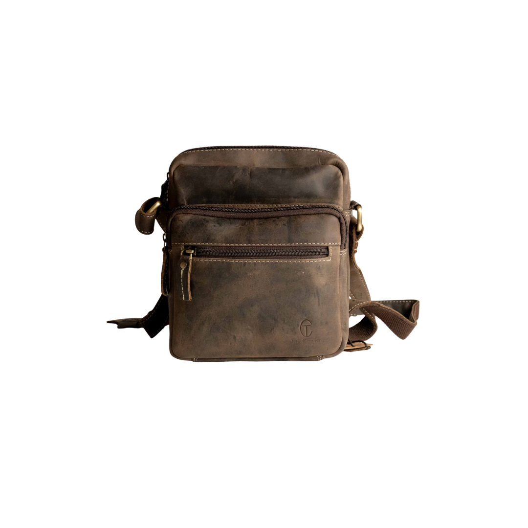 Borsello Zip in Pelle