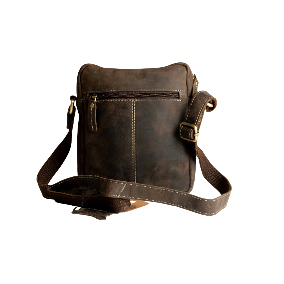 Borsello Zip in Pelle