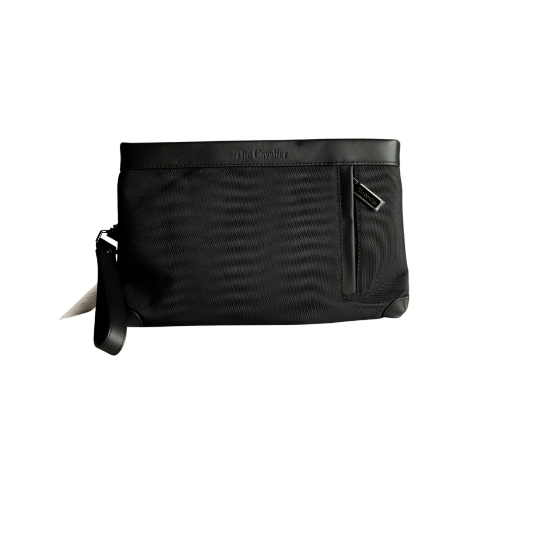 Pochette in Tessuto e Pelle