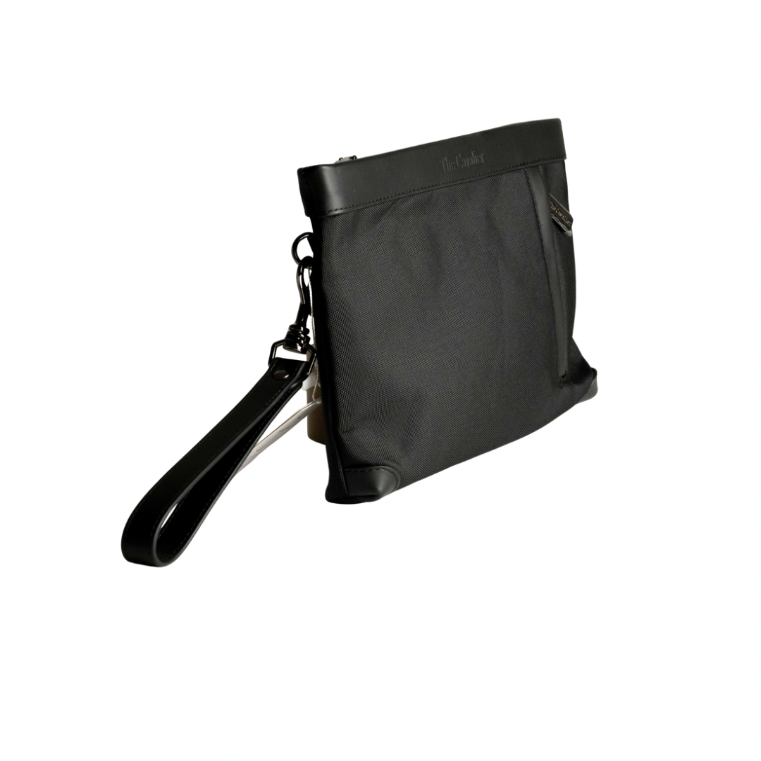 Pochette in Tessuto e Pelle