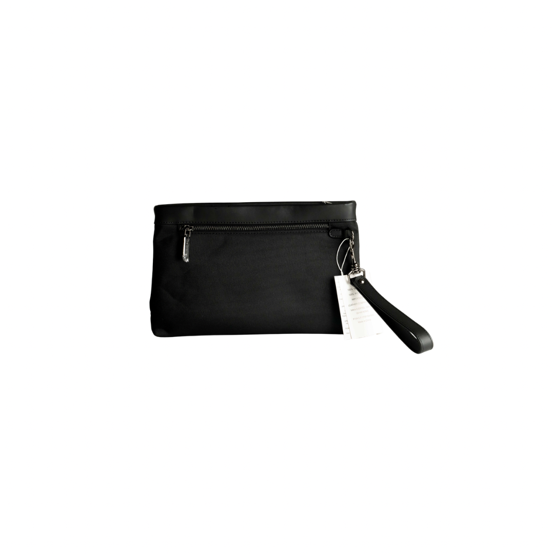 Pochette in Tessuto e Pelle