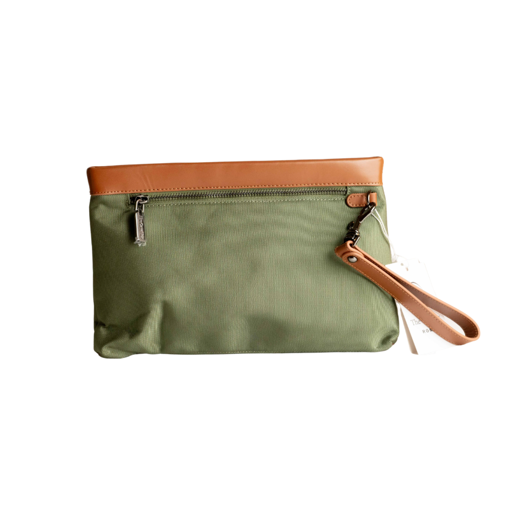 Pochette in Tessuto e Pelle