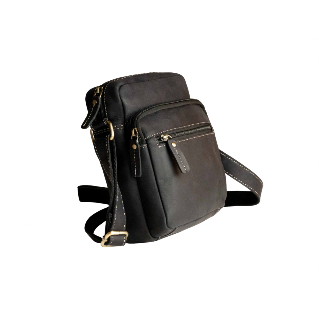 Borsello Zip in Pelle