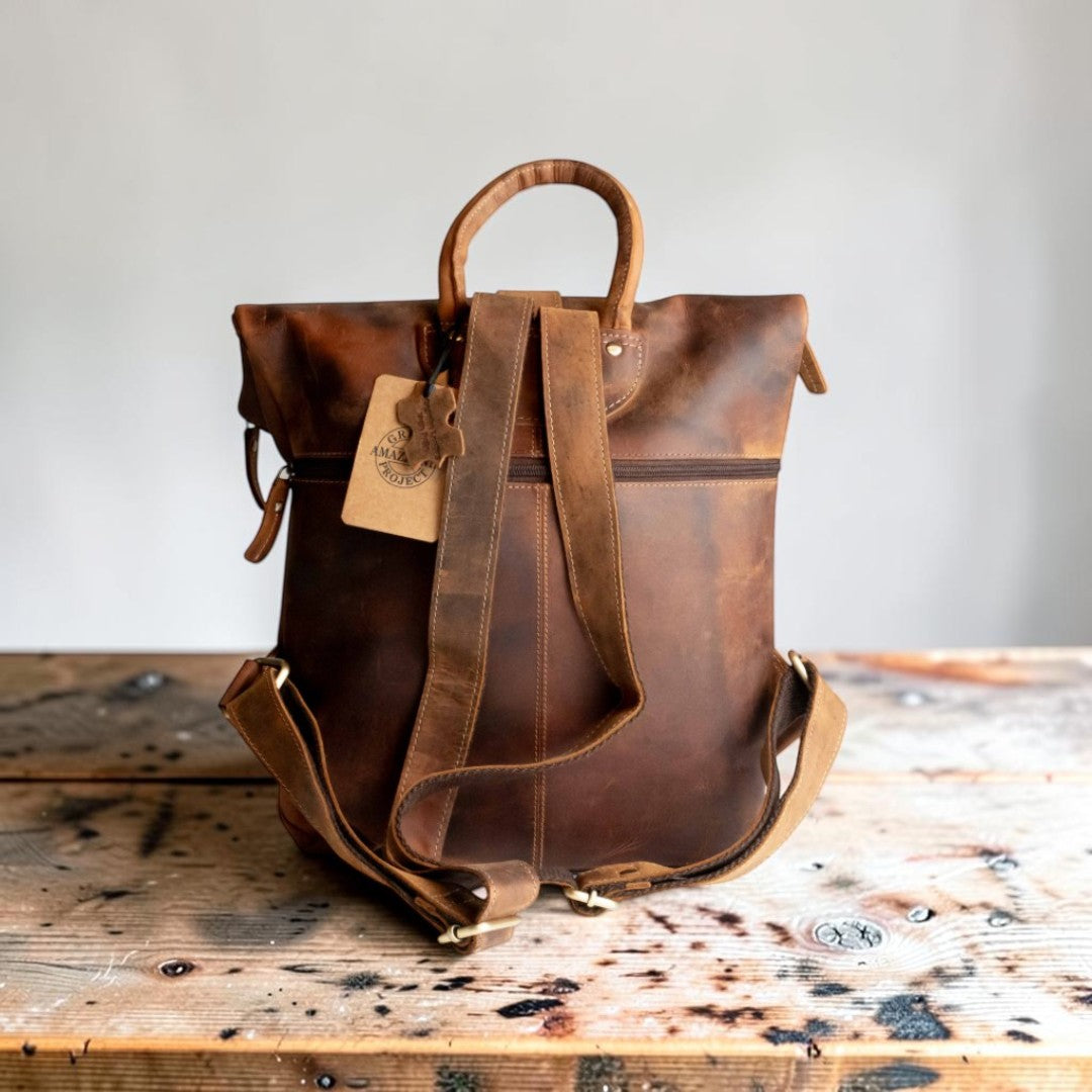 Zaino Classico in Pelle Cuoio